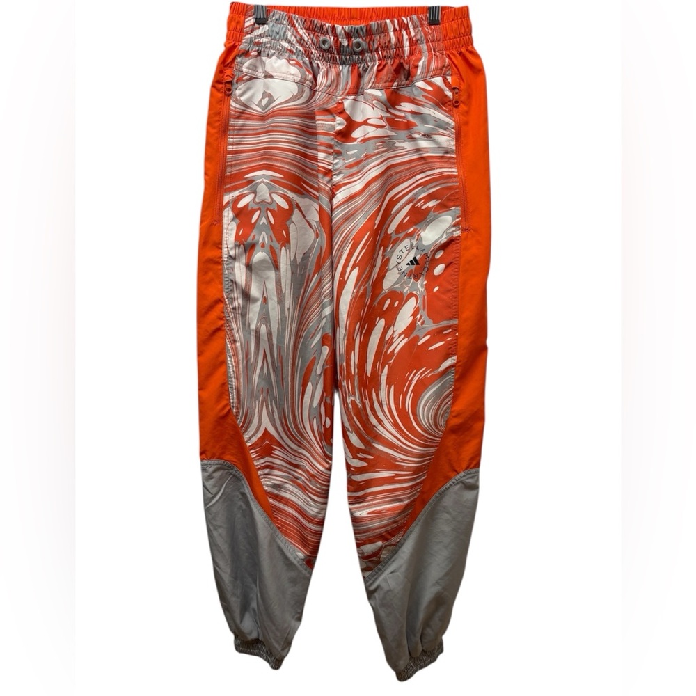 Adidas by Stella McCartney Orange & Silver Marbled Track Joggers